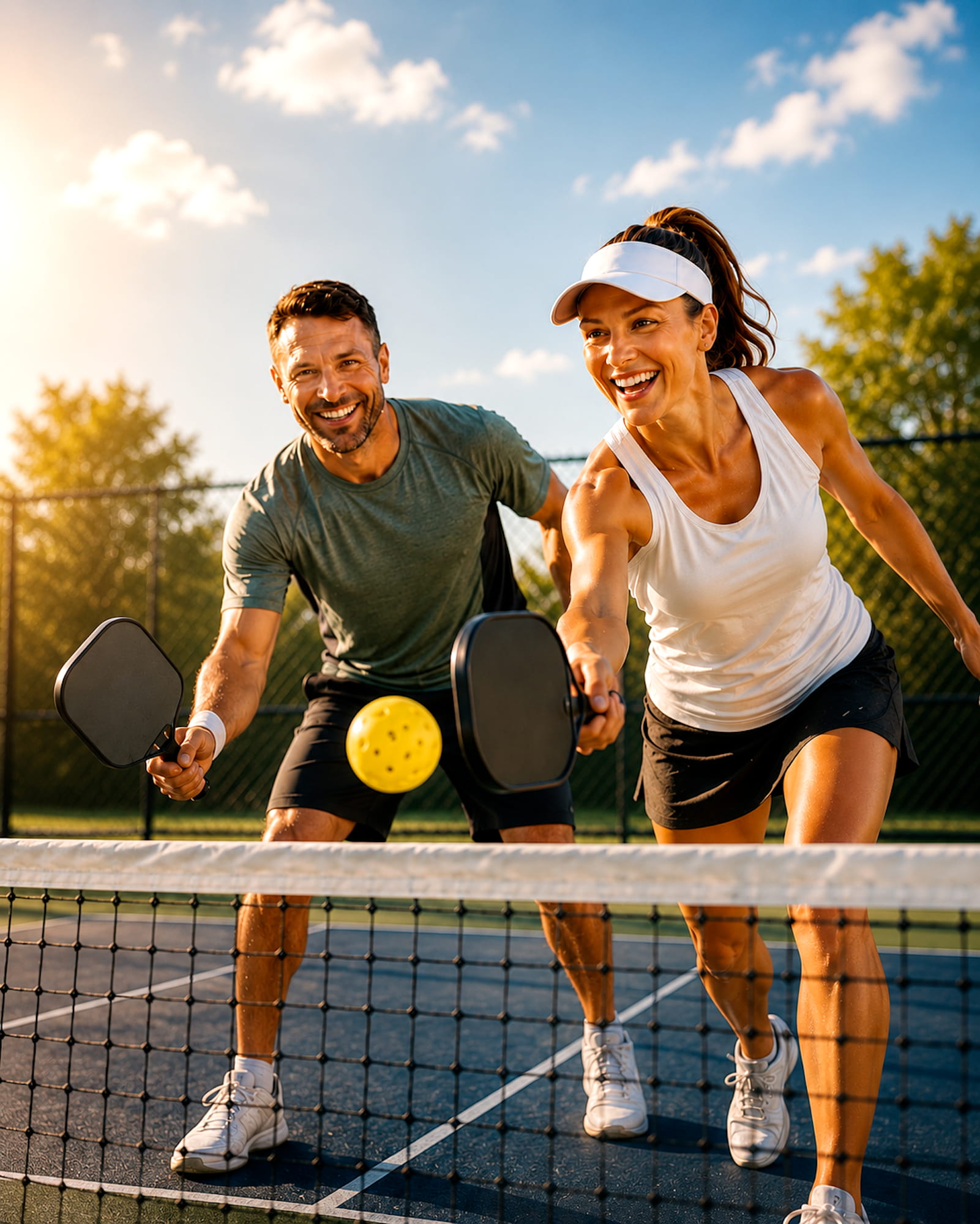 Pickleball players